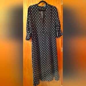 Size large Abbott elementary teacher's Edition volume 1 black with white polka d